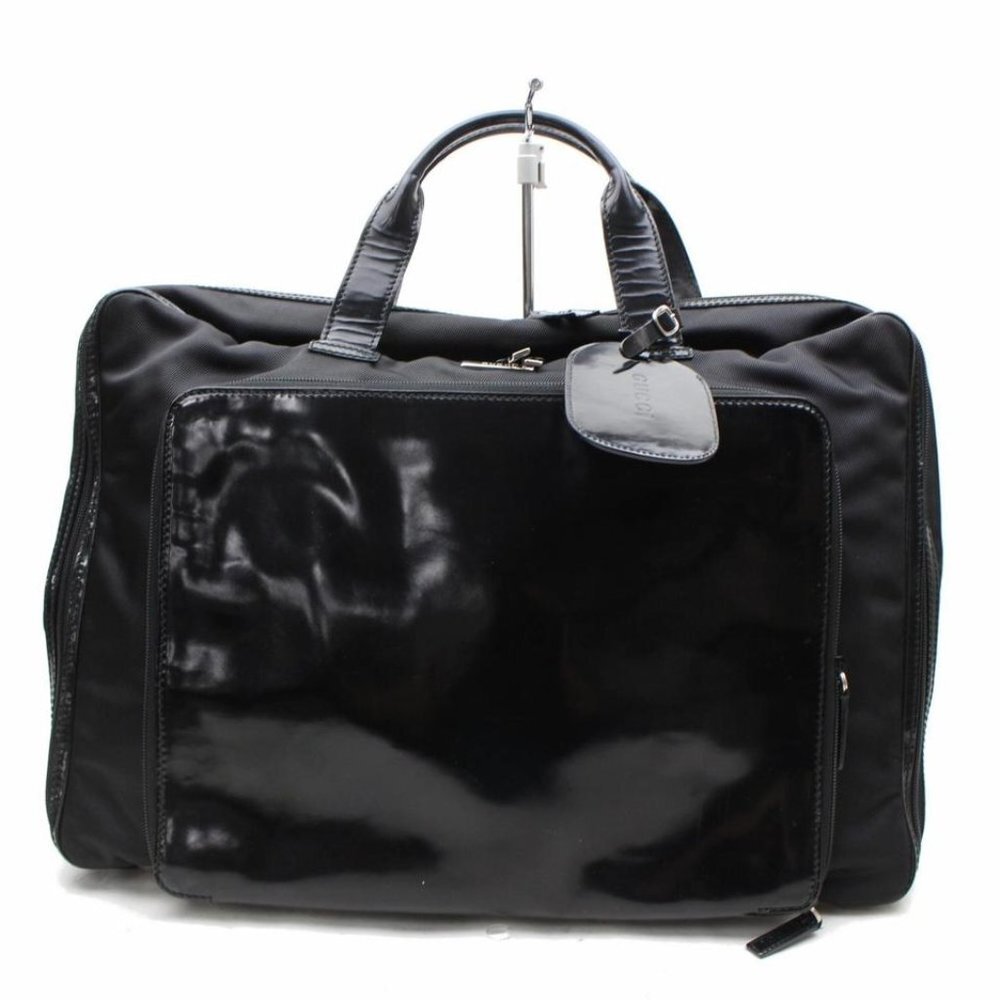 Gucci Rare Suitcase Black Briefcase Bag Carry-On